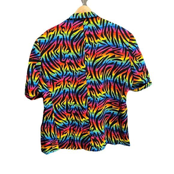 Opposuits Wild Rainbow 3 Pc Men's Summer Suit - Size Jacket: 48 Shorts: 48 - Picture 3 of 10